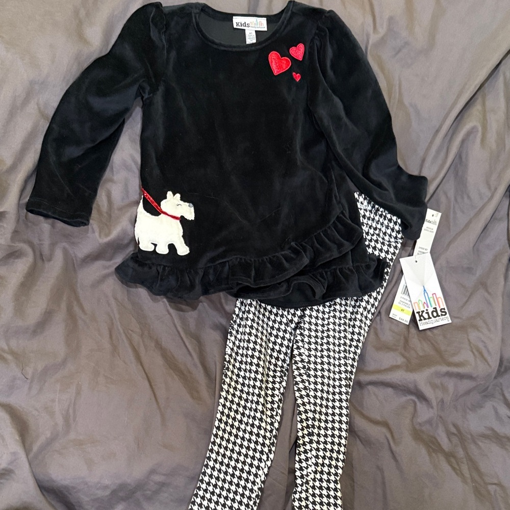 Kids Headquarters Black and White Matching Set